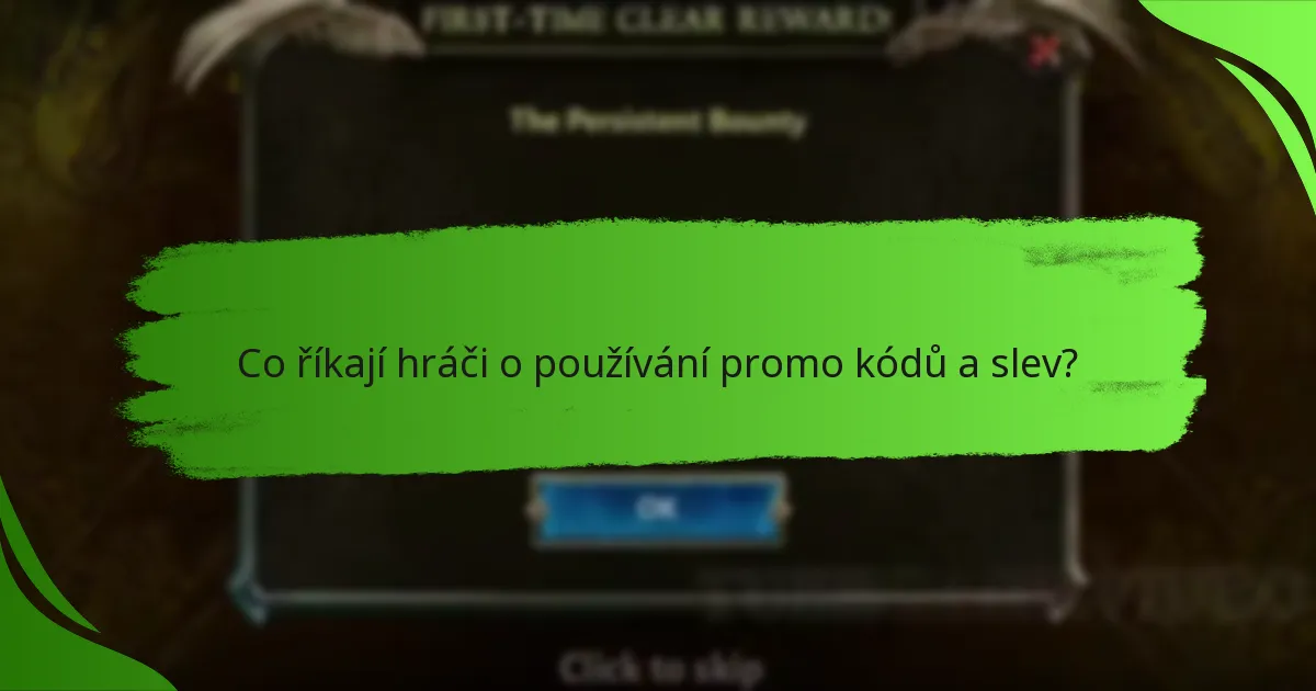 Co říkají hráči o používání promo kódů a slev?