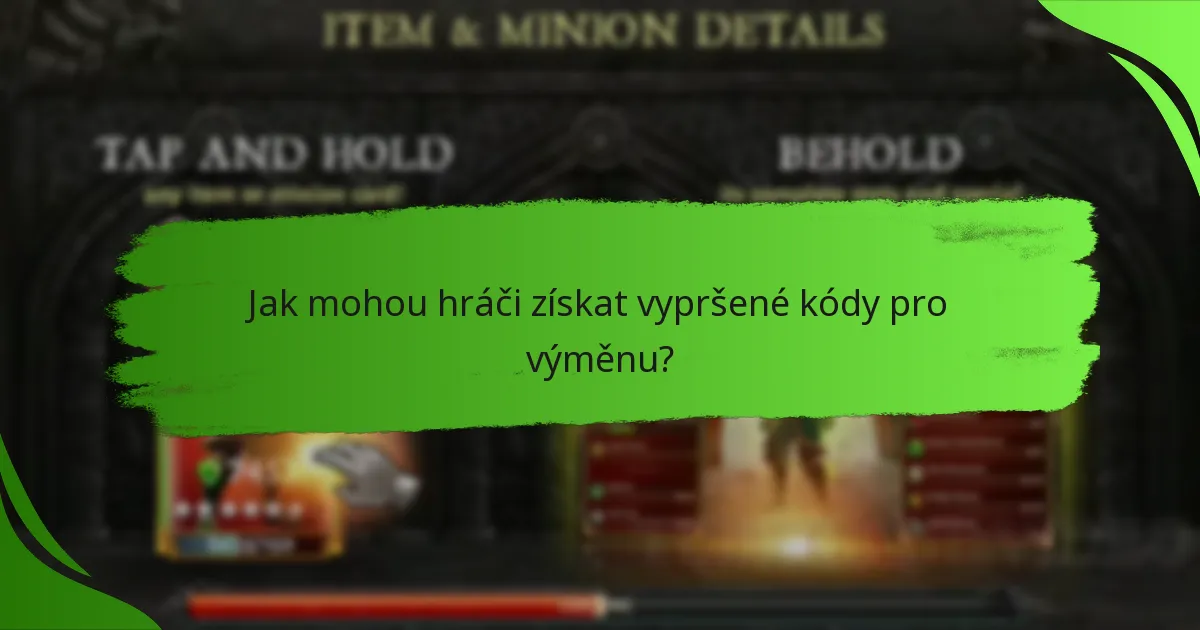 Jak mohou hráči získat vypršené kódy pro výměnu?