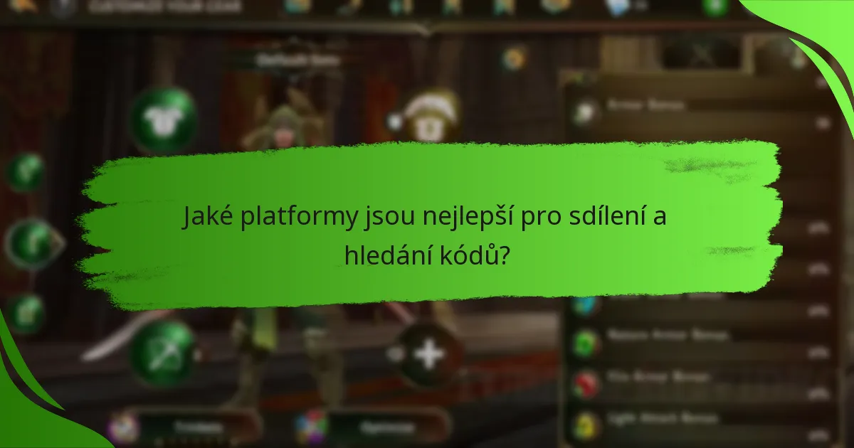 Jaké platformy jsou nejlepší pro sdílení a hledání kódů?