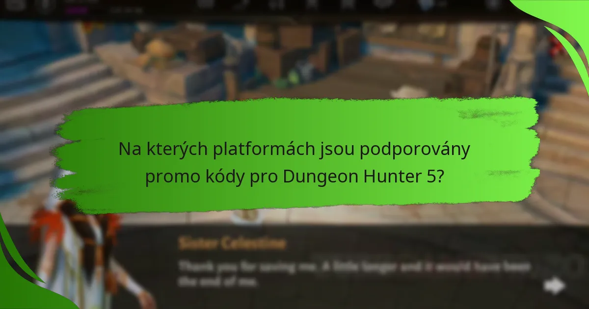 Na kterých platformách jsou podporovány promo kódy pro Dungeon Hunter 5?